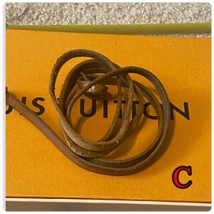 Authentic Vintage Louis Vuitton Noe Leather Vachetta Drawstring Cord #C 42"